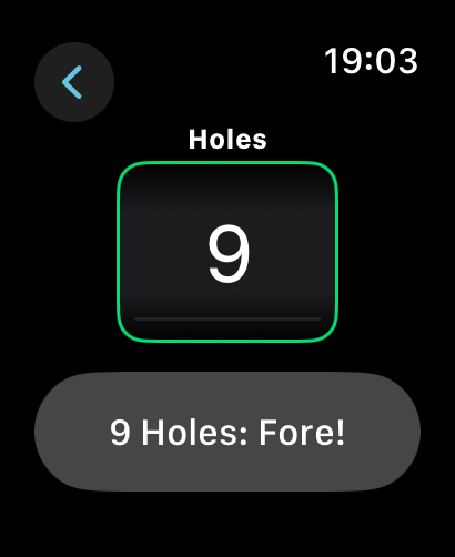 Golf hole select